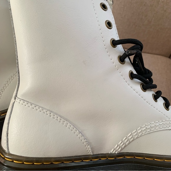 Dr. Martens White Zavala 8 Eyelet combat boots - Picture 9 of 11